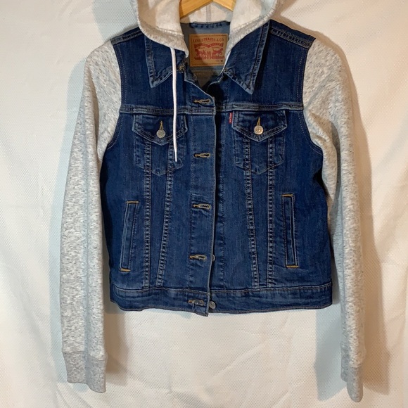 NWT Levis Original Hybrid Trucker Jean Denim Jacket Womens Size Medium - Picture 4 of 15